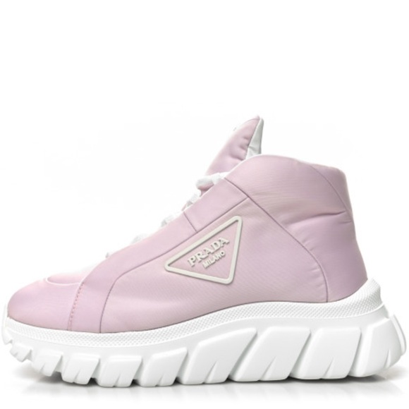 NWT Prada pink nylon sneakers - Picture 1 of 4